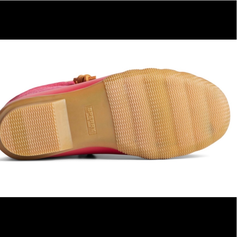 Sperry-Red-Saltwater Plaid Wool Duck Boot - Picture 5 of 6